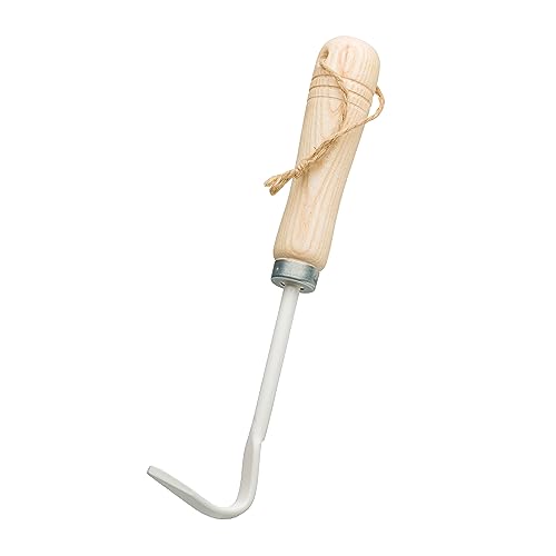 Redecker Sauzahn Gartengerät, langlebiger pulverbeschichteter Metallgrubber mit naturbelassenem Buchenholzgriff, zum Lösen und Belüften von Erde,...