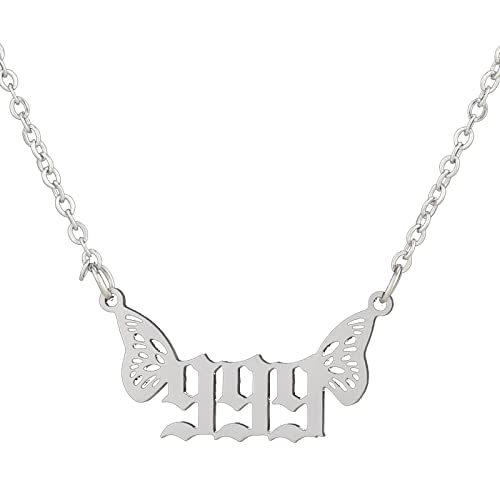 Collier pour femme en acier inoxydable, le cadeau chic de fête des mères avec pendentif papillon