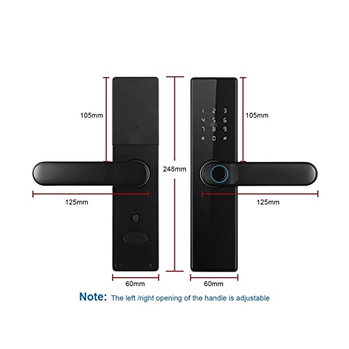 Serrure numérique WiFi Smartlife avec code carte et empreinte - 5