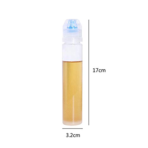 3 bottiglie vuote in plastica trasparente da spremere per condimenti da cucina mini tubi per miele riutilizzabili per conservare bottiglie di alimenti barattoli per salse ketchup miele colori casuali