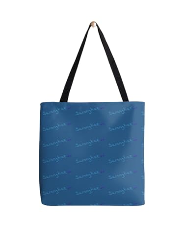 Sac fourre-tout Saranghae kdrama en coton durable imprimé