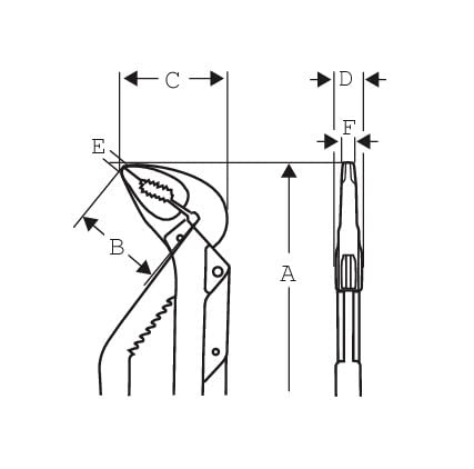 Slip Joint Pliers 250mm Tah - Image 2