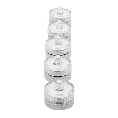 RASTKY Piccole Luci LED Sommergibili Impermeabili, Luci da tè Subacquee Romantiche da Sogno per Vasi di Vetro, Subacquee Colorate per Piscina da 5 Pezzi per Feste di Natale, da Stagno a Batteria da