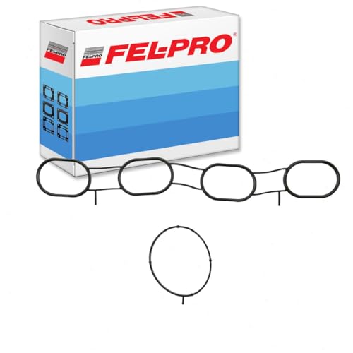 Image of Intake Manifold Gasket Set compatible with Nissan Versa 1.8L L4 2007-2012 | Stops vacuum and coolant leaks behind rough idle and lean running; complete intake manifold gasket set; P0171.