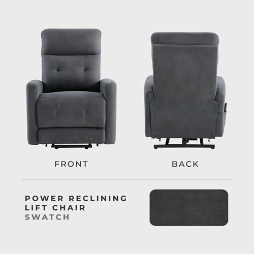 Sillón con masaje ergonómico gris oscuro miniatura 5