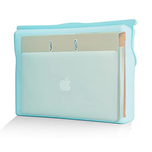 Large Silicone Waterproof and Heat Resistant Bag- Airtight Zip Closed Seal Pouch, Fireproof & Water Proof Safe Storage Holder for Cash, Passport, Laptop, Folder, Important Legal Documents & Valuables