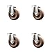 Service Caster Brand 4 Inch 316 Stainless Steel Light Duty Swivel Casters Set of 4 Glass Filled Nylon Caster Wheels ? 1,400lbs. Total Capacity ? Swivel Bolt Hole Casters