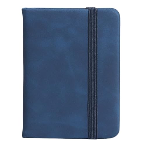 Carnet A7 multicolore lot de 3 calepins de poche bleu foncé pour notes