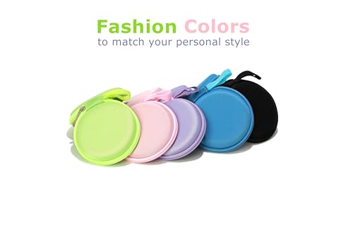 Ginsco Mini-Portable Hard Shell Earbuds Case for Apple EarPods Headphones USB-C Wired Ear Buds/Samsung Galaxy Wired Earbuds, Travel Case for Earphones Earplugs (1, Pink) by Ginsco - Image 8