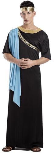 Disfraz de Senador Romano Negro Talla XL