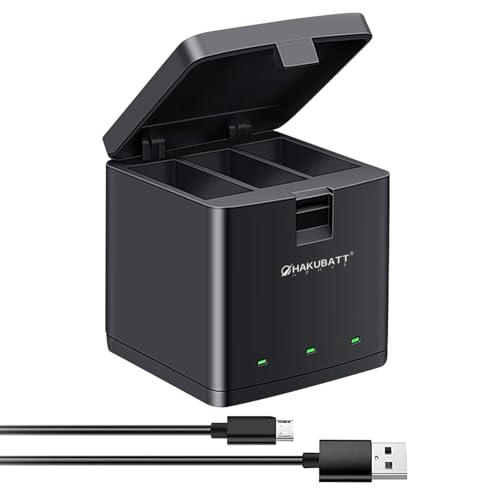 Go Pro�Ή� LCD�c�ʕ\���t�� GoPro Hero5 GoPro Hero6 GoPro Hero7 GoPro Hero8 �[�d�� - 0.1V�A0.1mAh USB Triple Charge: GoProHero5 GoProHero6 Go