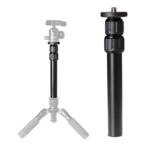 Tripod Center Column Extension Camera Mount Extender Telescopic Rod 3 Section Pole for Monopod DSLR Photo Studio Outdoor Macro Shooting Cover