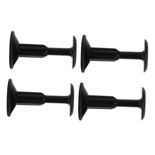 HANABASS 4 Piezas Tapones de Correa para Tabla Surf Enchufe Plástico Negro para Leash Diseño y Ajustable para Accesorios de Deportes Acuáticos