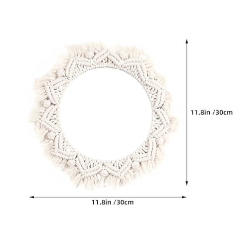 Miroir mural en acrylique beige pour chambre et bureau - 3