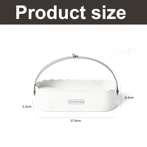 Make-up Pinsel Reinigungsmatte, 4 in 1 Silikon Pinselreiniger zum Reinigen, Trocknen und Aufbewahren, Tragbare Makeup Pinsel Reinigung für Kosmetikpinsel und Make-up-Schwamm (Weiß)