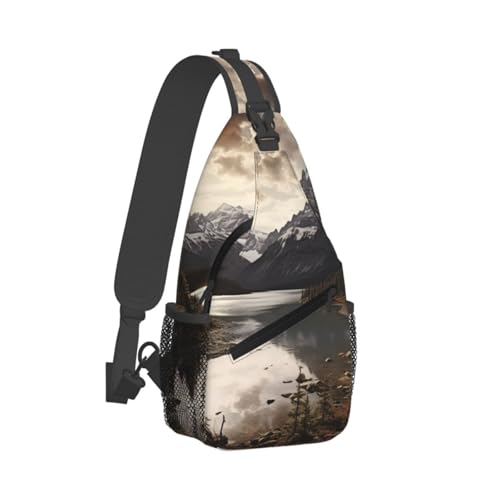 Sling Bag para hombres y mujeres bolso cruzado negro miniatura 7