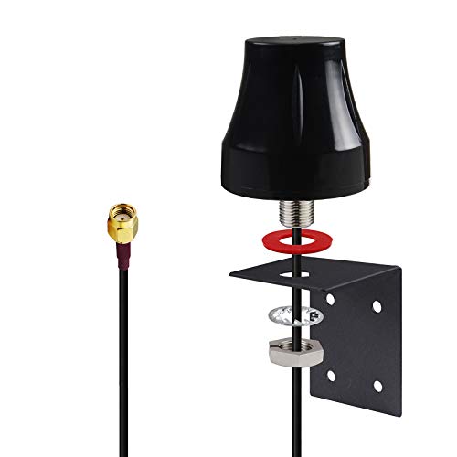 Image of Waterproof Dual Band WiFi 2.4GHz 5GHz 5.8GHz Mini Omni-Directional 5dBi Wall Mount Outdoor RP-SMA Male Antenna for WiFi Router Hotspot Wireless Network Card Security IP