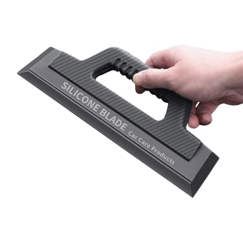 Qoukonao Car Squeegee for Windshield, Car Window Scraper, Non-scratch Glass Cleaner Tool Streak-proof for Home Exterior Shower Skylight Boat RV Solar Panel Commercial