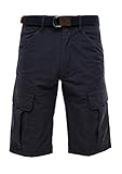 We Care Nachhaltige Faser s.Oliver Herren Relaxed Fit: Cargo-Bermuda dark blue 30