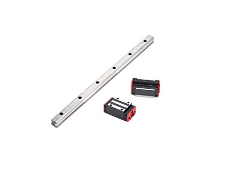 SurPrecision ���j�A���[�� HSR15 350mm/13.78�C���` �����` ���j�A���[�V�����K�C�h���[�� 1�� + �L�����b�W�x�A�����O�u���b�N (CR) 2�� DIY�v���W�F�N�g�p CNC�}�V����3D�v�����^�[�p