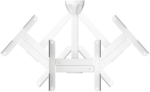 Miniatura 5 de AVF Soportes de altavoz de sujeción lateral de acero tradicional en blanco (juego de 2)