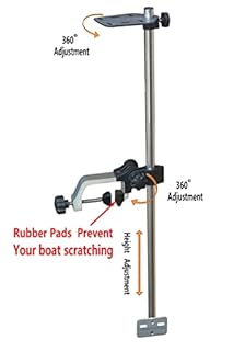 Brocraft Universal Portable Transducer Bracket + Fishfinder Mount.