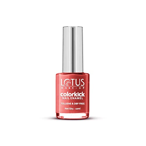 Image of LOTUS MAKE-UP Colorkick Nail Polish, Glossy Finish, Chip Resistant, Red Chilly 901 | 10ml