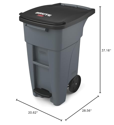 Rubbermaid Commercial Products 1971944 Brute Step-On Rollout Trash/Garbage Can/Bin With Wheels thumb #7
