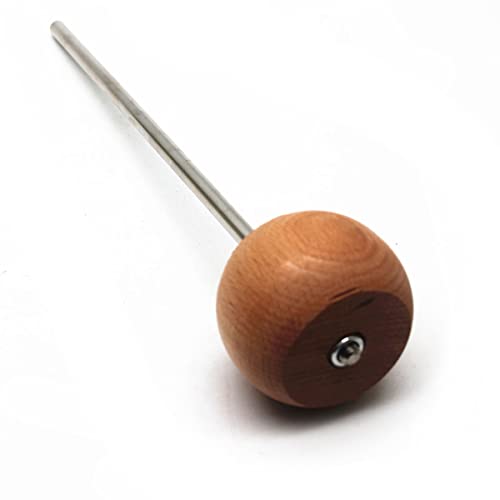 Tuoren Kick Bass Drum Pedal Mallet Beater Head Percussion Accessory (Natural Wood) #TOP1