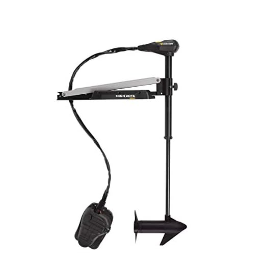 Minn Kota 1355946 Edge Freshwater Cable-Steer Bow-Mount Trolling Motor with Heel-Toe Foot Control and Latch & Door Bracket, 45 lbs Thrust, 36" Shaft