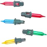 Spare bulbs for Christmas lights and decorations. Please note if the bulb doesnt fit into your light set, simply take the bulb out of your old base and replace with new bulb by bending the wires. Suitable for 80 and 120 bulb music chaser lights.