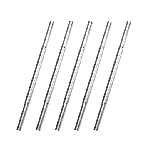 5PCS Golf Club Extensions Steel Shaft Iron Length Extension Kit Repair Replacement Silver
