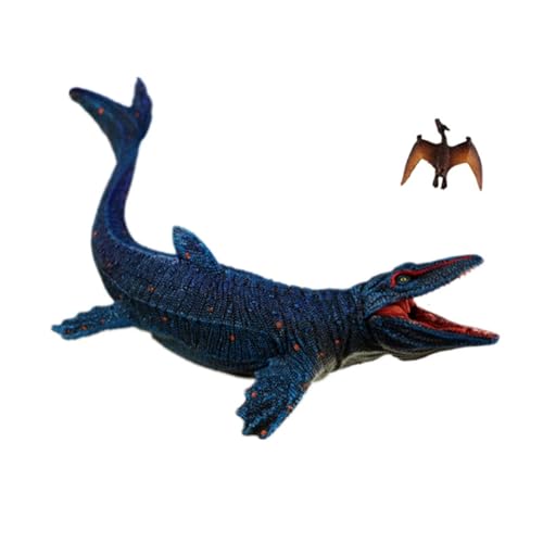 Image of SmilerSmile 14.5 inch Mosasaurus Figurine Plastic Sea Creature Toy for Toddlers | Solid PVC Action Figure, Simulation Sea Animals, Educational Ocean Animal Model, Non-toxic Safe Bath Toy for Kids