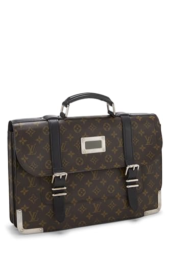 Pre-Loved Monogram Macassar Larry Briefcase, Brown2