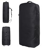 Yaoliucp Paddle Board Backpack 37x16.5x9.5in Zippered Inflatable Paddle Board Bag with Handle and Buckle Strap Nylon Paddle Board Bag for, Surfboard, Bag Only, Paddle Board Backpack