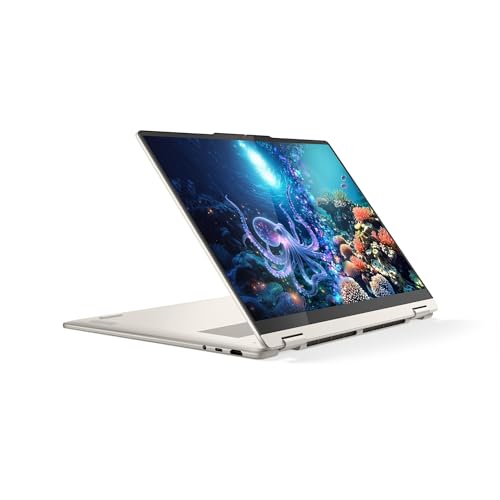 Lenovo Laptop Yoga 7 2 en 1: pantalla táctil WUXGA de 16 pulgadas • AMD Ryzen AI 7 350 • Gráficos AMD Radeon 860M • 16 GB DDR5 SDRAM • SSD NVMe de 1 TB • Win11 Pro • WiFi 7 • Teclado retroiluminado