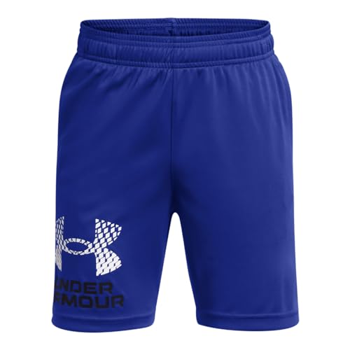 Under Armour Boys Tech Logo Shorts (400) Royal / / Black Large
