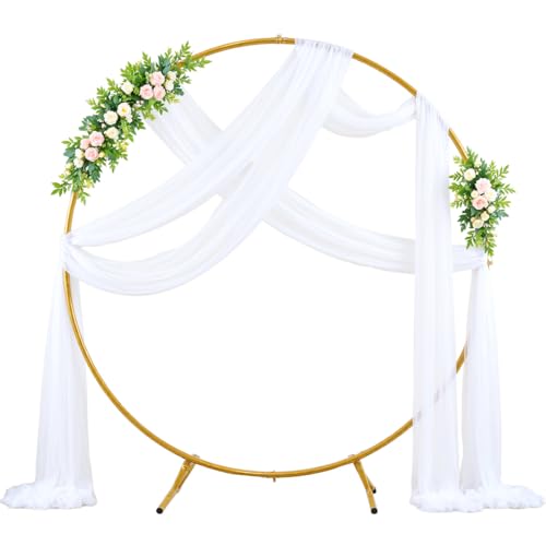 Tela para arco de boda 1 panel 60" x 26 pies blanco miniatura 5