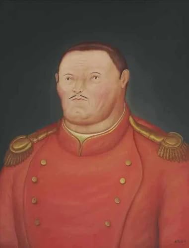 Portrait Fernando Botero A General | Toile murale abstraite de personnes