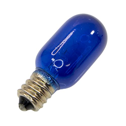 マクサー電機 カラー ナツメ球 T20 形 5W 口金 12mm (E12) 外装色 クリアブルー 1個入 常夜灯 豆電球 ペンダントライト 提灯 小型の照明器具等に 白熱電球 LEDではございません