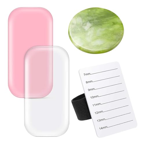 Homoyoyo Juego de Accesorios y Fácil de Limpiar para Uso Personal y Salón de Belleza de Silicona y Almohadillas Suaves, Diseño Delicado para Injerto de Pestañas
