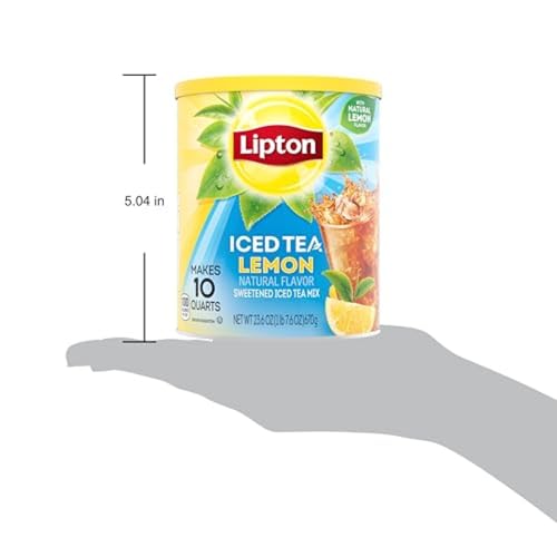 Lipton Iced Tea Mix, Lemon - 25.1 Ounce