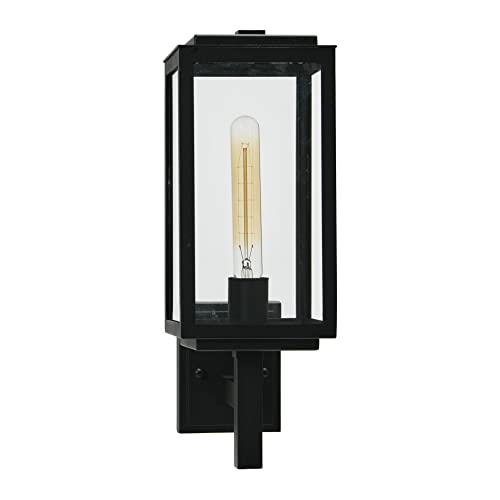Robert Stevenson Lighting Addison - Metal and Glass Outdoor Light, Textured Black by Robert Stevenson Lighting - Image 5