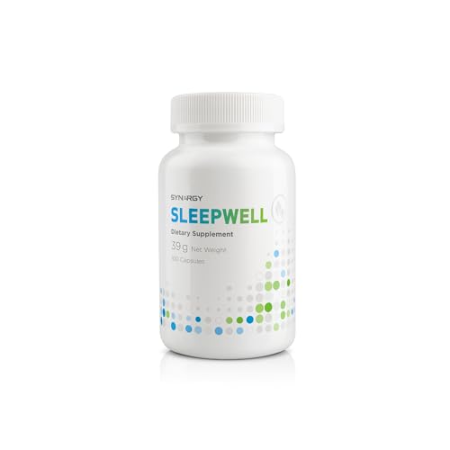 Synergy WorldWide SleepWell 100 Kapseln | Entspannung mit Baldrianwurzel, Passionsblume & Hopfenblüte | Unterstützt Nervensystem, reduziert Angst & fördert Ruhe | 39 g