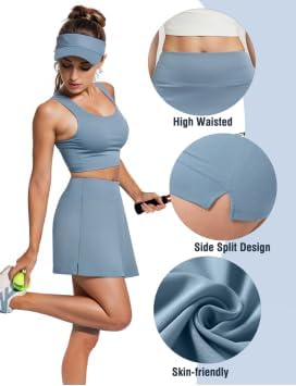 Buauty Women's Tennis Skirt Shorts High Waisted Golf Skorts with Pockets Workout Athletic Casual Outfit Clothes - Image 4
