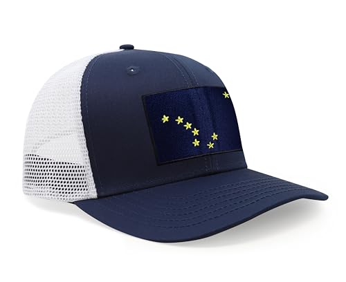 Image of International Tie State Hat for Men and Women, Adjustable Snapback Trucker Baseball Cap with Embroidered Patch