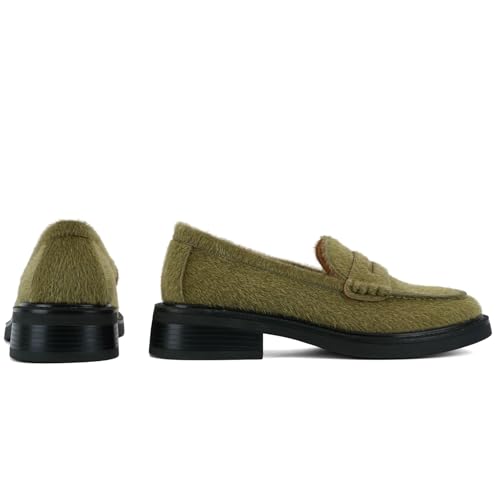 Image of Loafers for Women, Classic Penny Slip On Flat Dress Shoes