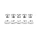 Origin8 Single-Ring Chainring Bolts, Steel, Chrome Plated