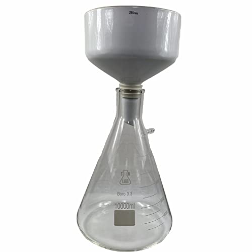Tn Lab Supply BUCH FF KIT 250MM-10000ML Tn Lab Huge Buchner Funnel Kit 250Mm Porcelain Buchner Funnel 10000Ml 10L Filter Vacuum Flask thumb #5