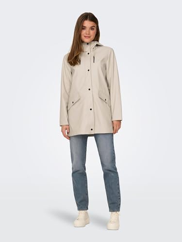 ONLY Female Onlelisa Raincoat, Silver Lining, M - Image 6